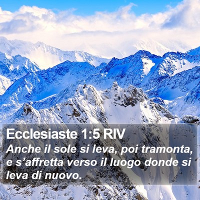 Ecclesiaste 1:5 RIV Bible Verse Image