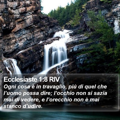 Ecclesiaste 1:8 RIV Bible Verse Image