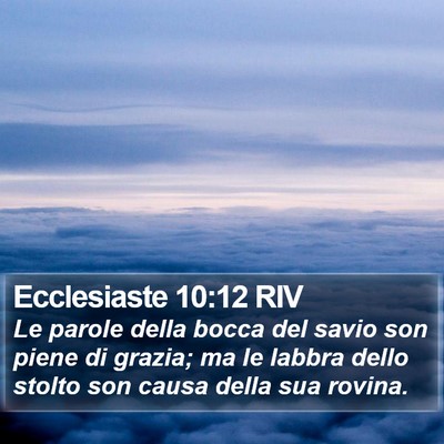 Ecclesiaste 10:12 RIV Bible Verse Image