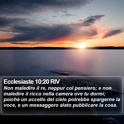 Ecclesiaste 10:20 RIV Bible Verse Image
