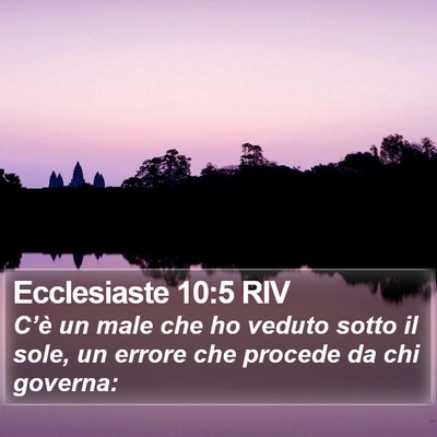 Ecclesiaste 10:5 RIV Bible Verse Image