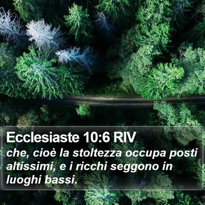 Ecclesiaste 10:6 RIV Bible Verse Image