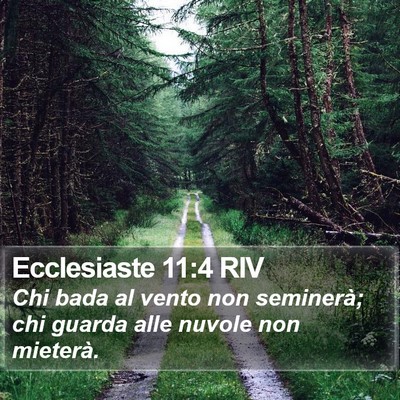 Ecclesiaste 11:4 RIV Bible Verse Image