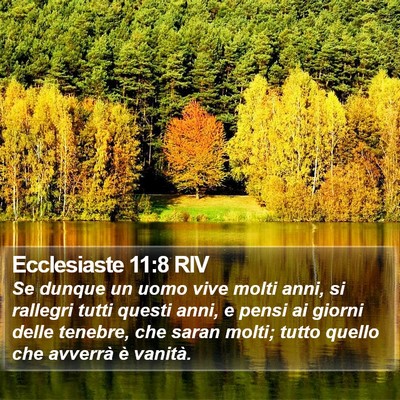 Ecclesiaste 11:8 RIV Bible Verse Image