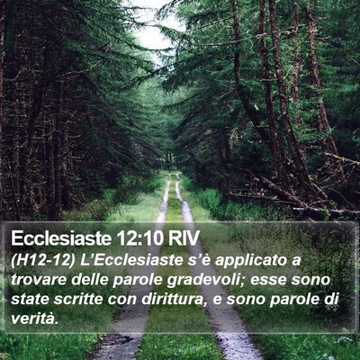 Ecclesiaste 12:10 RIV Bible Verse Image