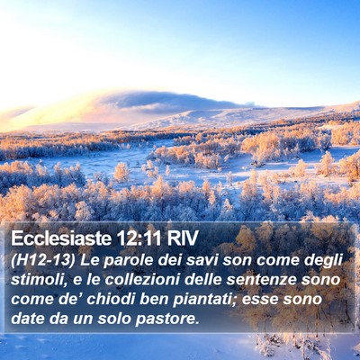 Ecclesiaste 12:11 RIV Bible Verse Image