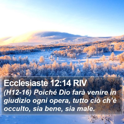 Ecclesiaste 12:14 RIV Bible Verse Image