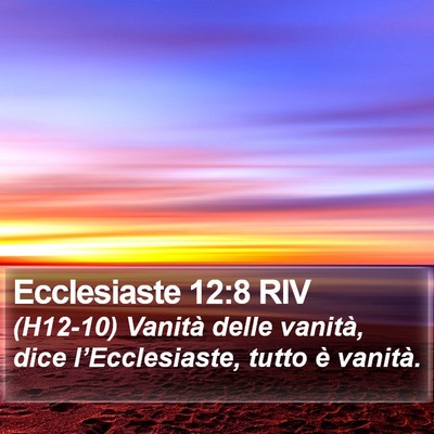 Ecclesiaste 12:8 RIV Bible Verse Image