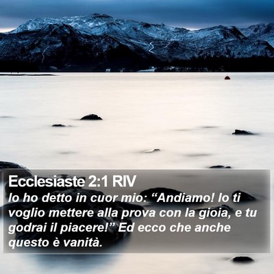 Ecclesiaste 2:1 RIV Bible Verse Image
