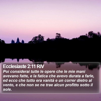 Ecclesiaste 2:11 RIV Bible Verse Image