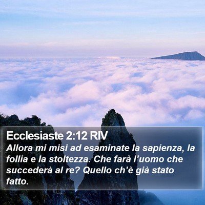 Ecclesiaste 2:12 RIV Bible Verse Image