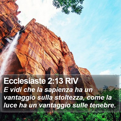 Ecclesiaste 2:13 RIV Bible Verse Image