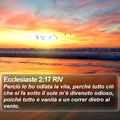 Ecclesiaste 2:17 RIV Bible Verse Image