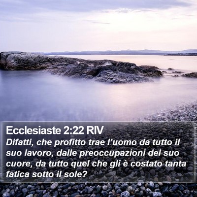 Ecclesiaste 2:22 RIV Bible Verse Image