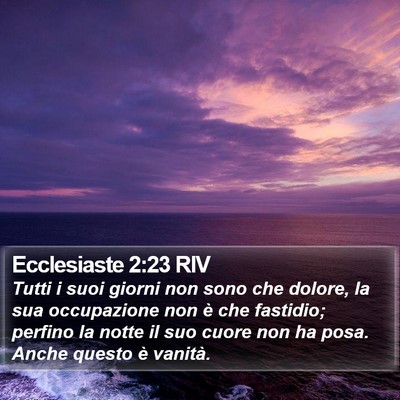 Ecclesiaste 2:23 RIV Bible Verse Image