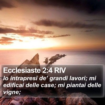 Ecclesiaste 2:4 RIV Bible Verse Image
