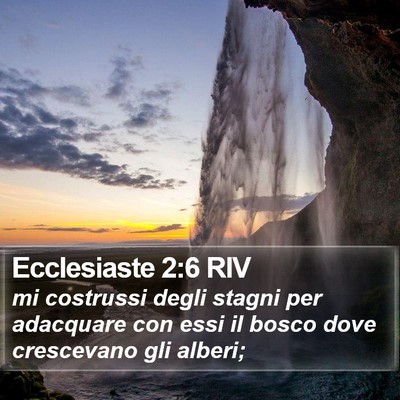 Ecclesiaste 2:6 RIV Bible Verse Image