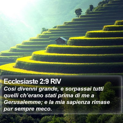 Ecclesiaste 2:9 RIV Bible Verse Image