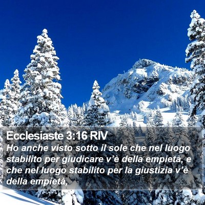Ecclesiaste 3:16 RIV Bible Verse Image