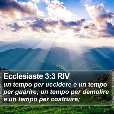 Ecclesiaste 3:3 RIV Bible Verse Image