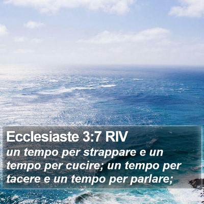 Ecclesiaste 3:7 RIV Bible Verse Image