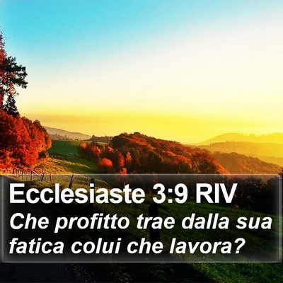 Ecclesiaste 3:9 RIV Bible Verse Image