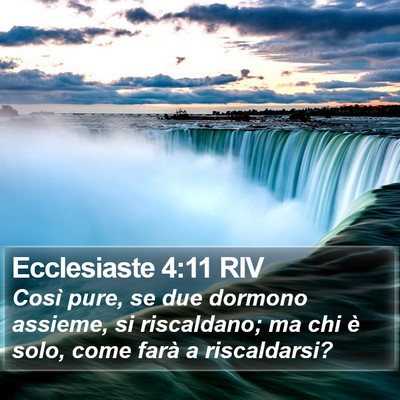Ecclesiaste 4:11 RIV Bible Verse Image