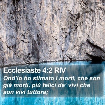 Ecclesiaste 4:2 RIV Bible Verse Image