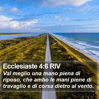 Ecclesiaste 4:6 RIV Bible Verse Image