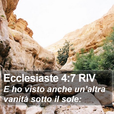 Ecclesiaste 4:7 RIV Bible Verse Image
