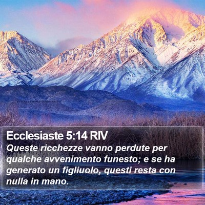 Ecclesiaste 5:14 RIV Bible Verse Image