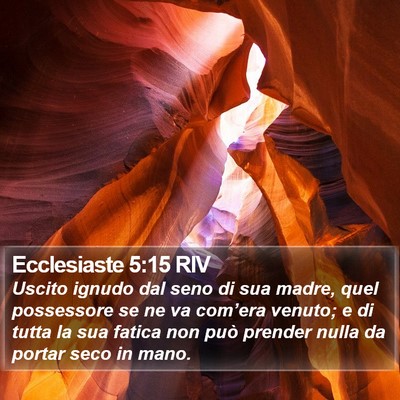 Ecclesiaste 5:15 RIV Bible Verse Image