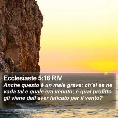 Ecclesiaste 5:16 RIV Bible Verse Image