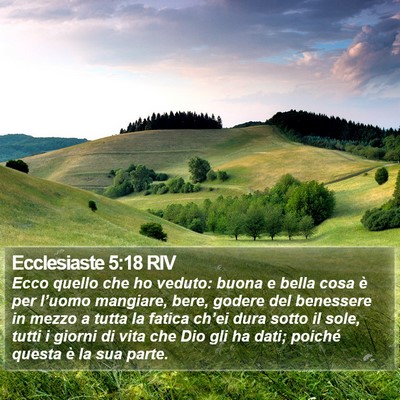 Ecclesiaste 5:18 RIV Bible Verse Image