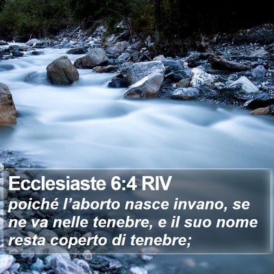 Ecclesiaste 6:4 RIV Bible Verse Image