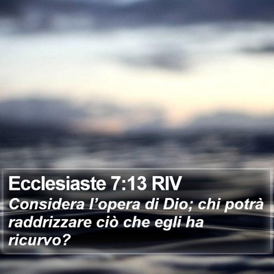 Ecclesiaste 7:13 RIV Bible Verse Image