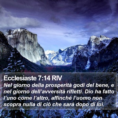 Ecclesiaste 7:14 RIV Bible Verse Image