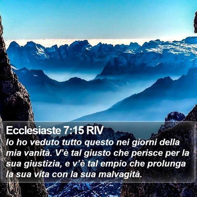 Ecclesiaste 7:15 RIV Bible Verse Image