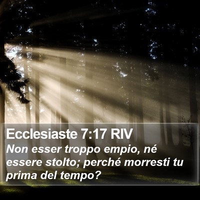 Ecclesiaste 7:17 RIV Bible Verse Image