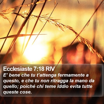 Ecclesiaste 7:18 RIV Bible Verse Image