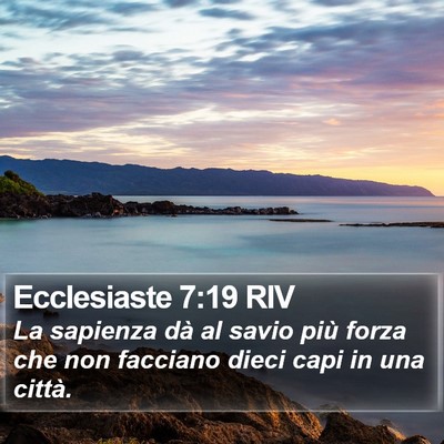 Ecclesiaste 7:19 RIV Bible Verse Image