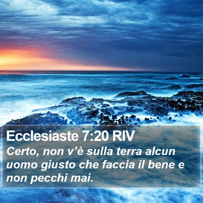 Ecclesiaste 7:20 RIV Bible Verse Image