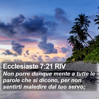 Ecclesiaste 7:21 RIV Bible Verse Image