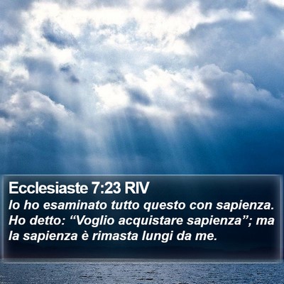 Ecclesiaste 7:23 RIV Bible Verse Image