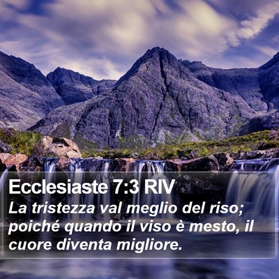 Ecclesiaste 7:3 RIV Bible Verse Image