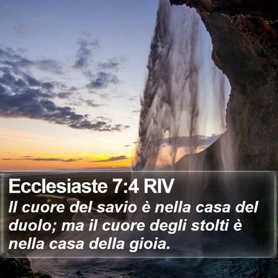 Ecclesiaste 7:4 RIV Bible Verse Image