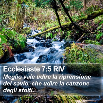 Ecclesiaste 7:5 RIV Bible Verse Image