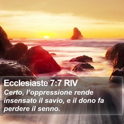 Ecclesiaste 7:7 RIV Bible Verse Image