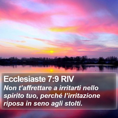 Ecclesiaste 7:9 RIV Bible Verse Image