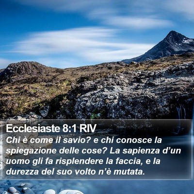 Ecclesiaste 8:1 RIV Bible Verse Image